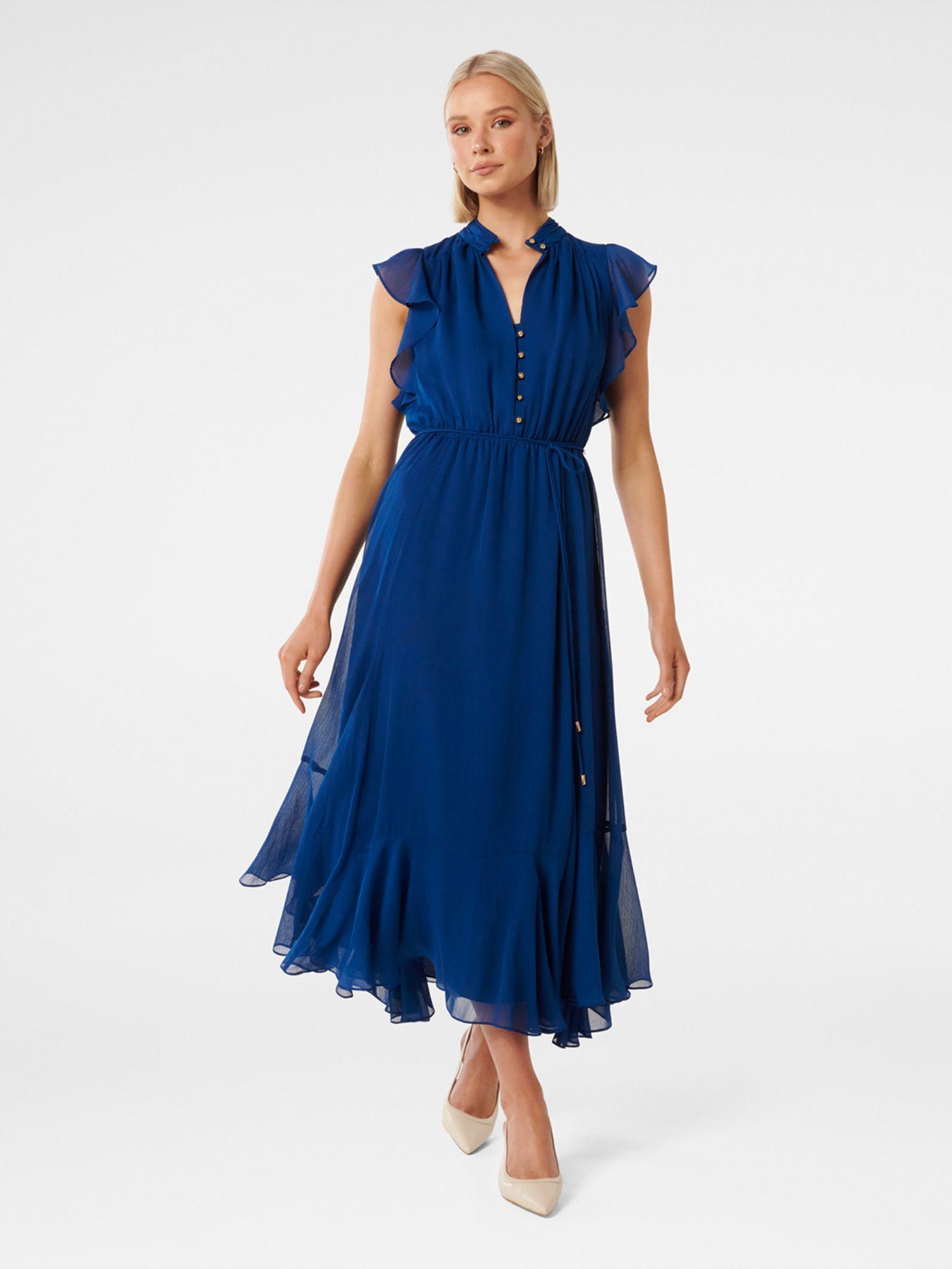Maxine Ruffle Sleeve Midi Dress (Set of 2)
