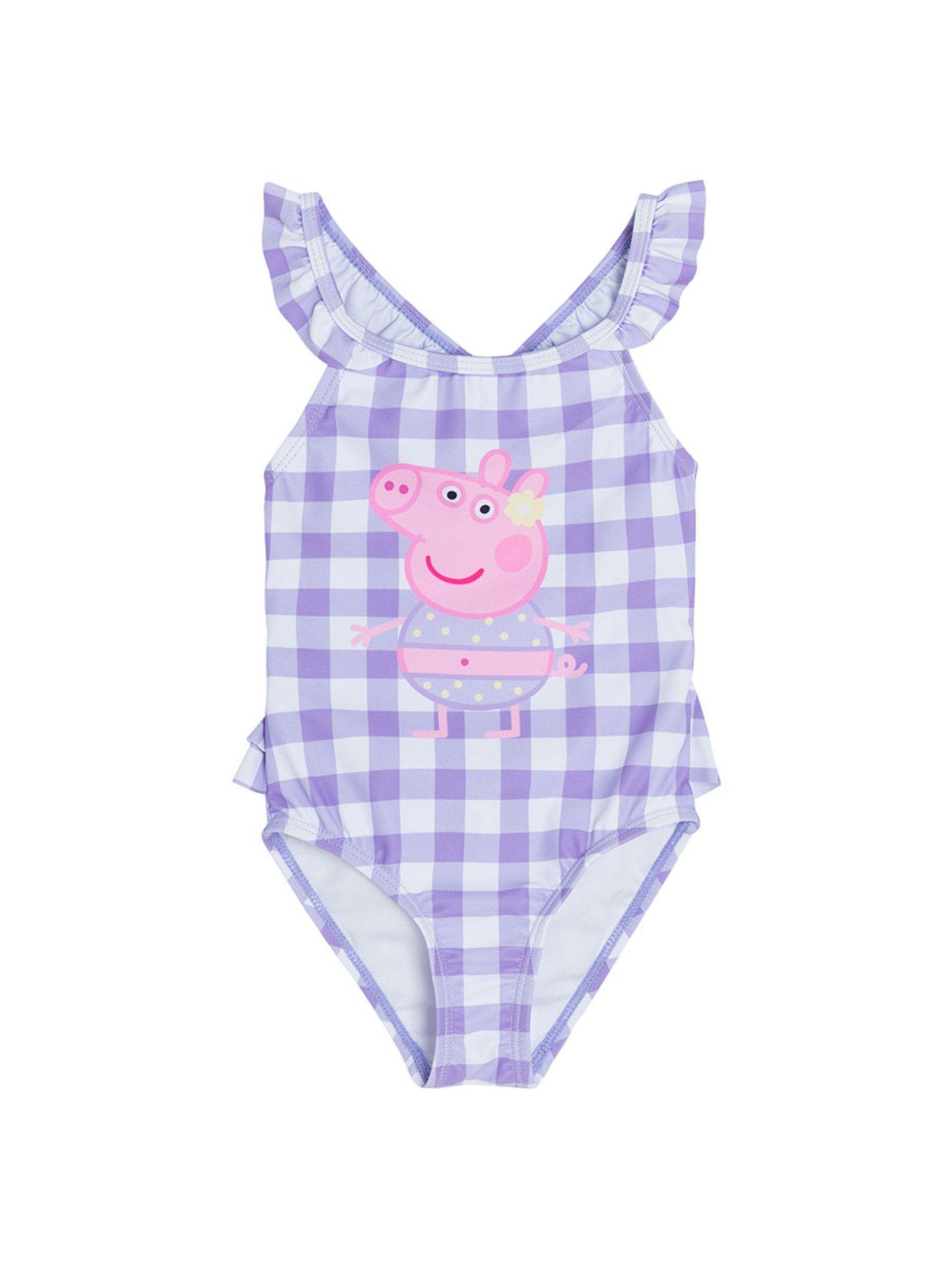 Smyk Peppa Pig Girls Purple Swimwear Suit
