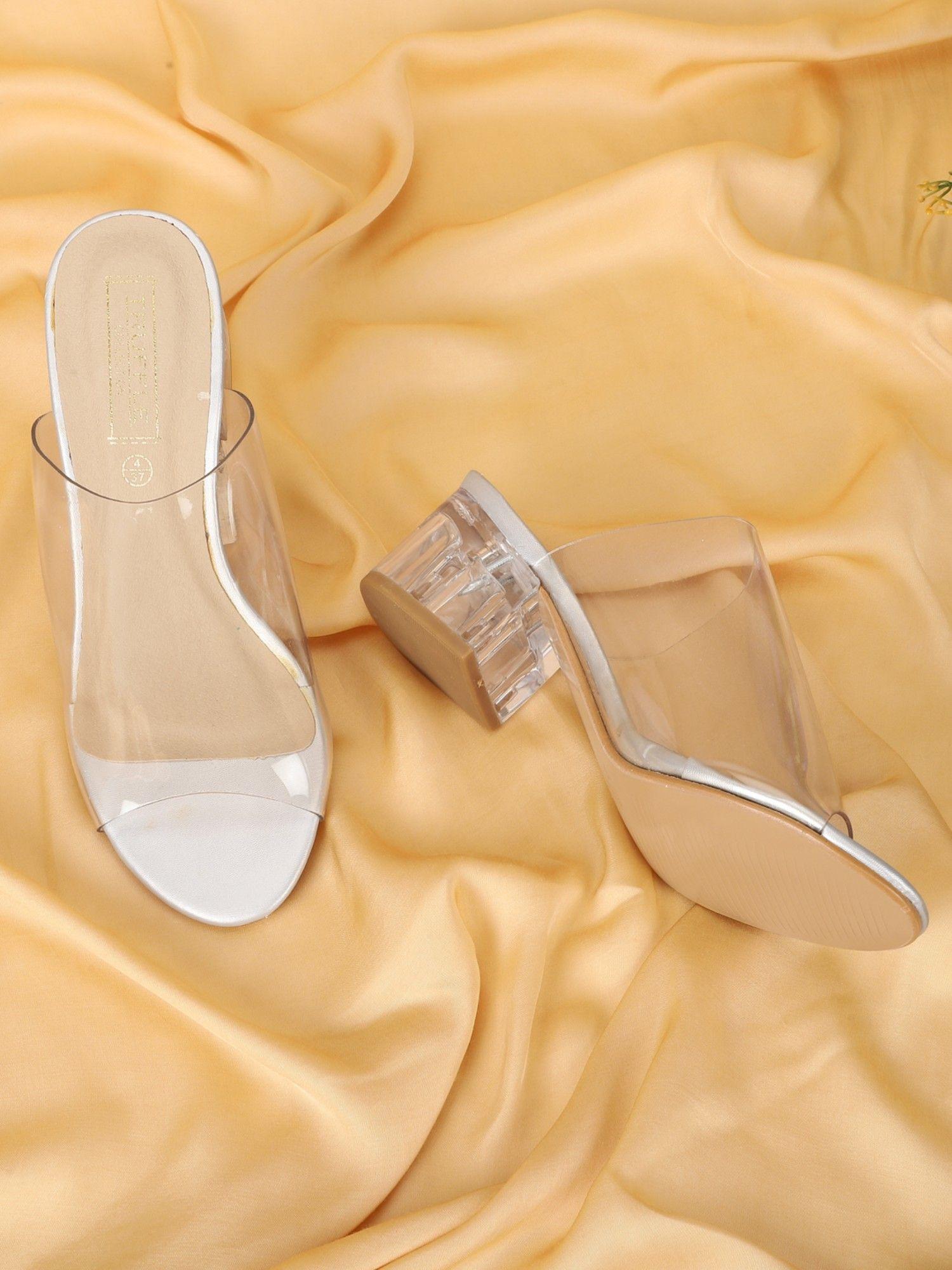 Clear Solid Heels