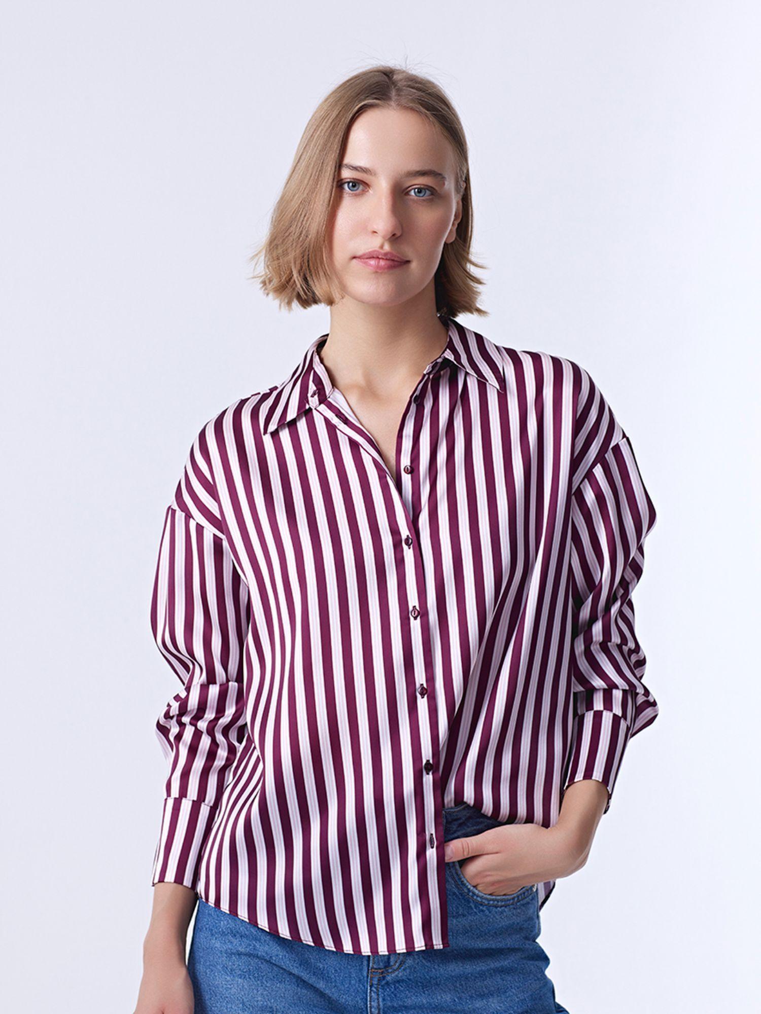 wine-stripes-full-sleeves-collar-neck-shirt