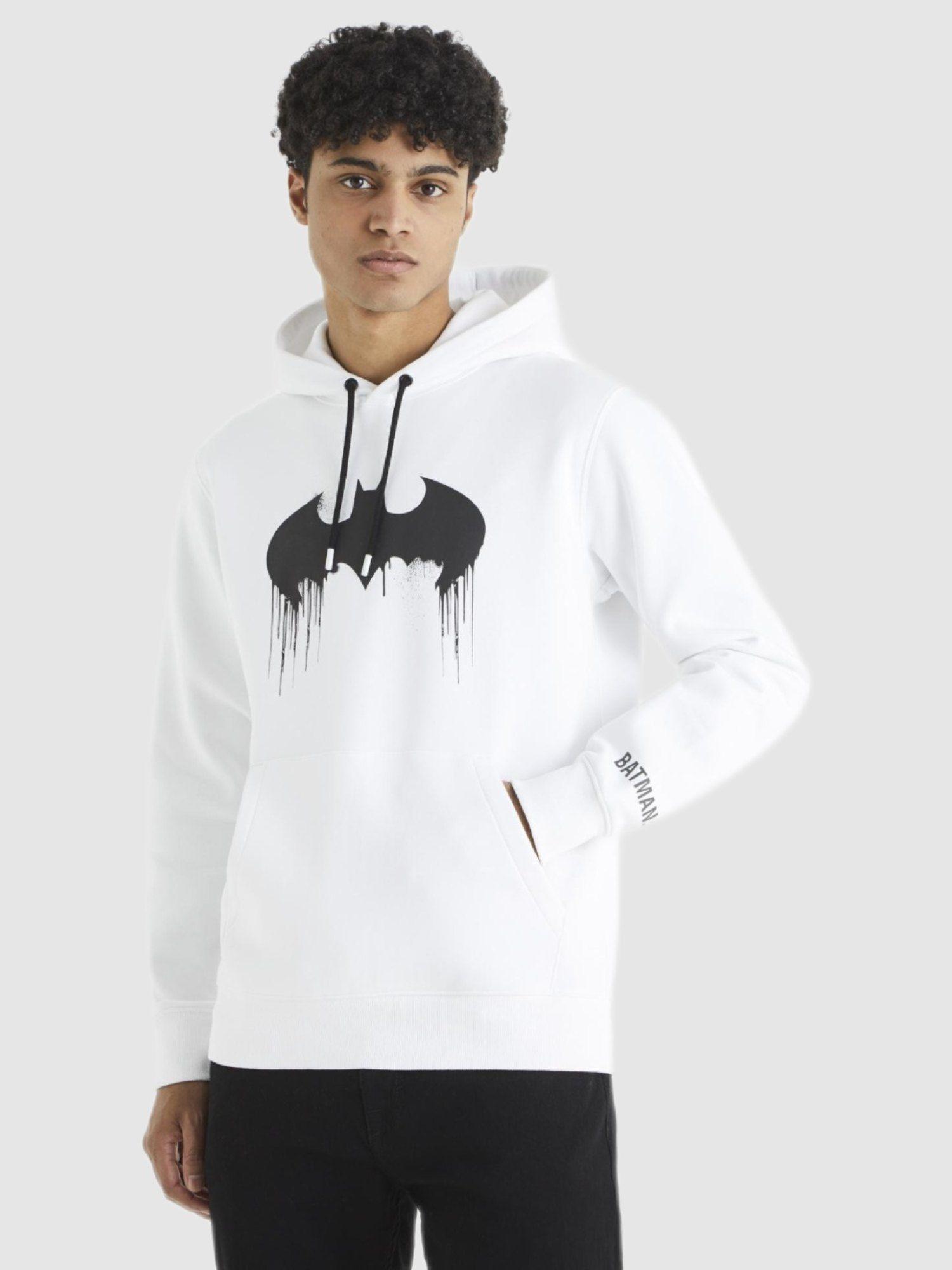 men-white-batman-print-hoodies