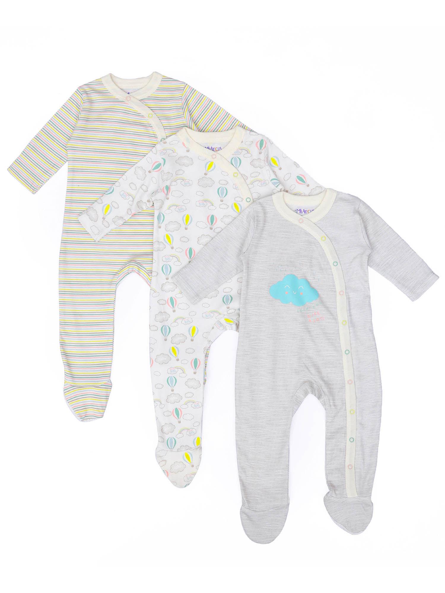 Unisex Comfy Knitted Sleep Suit - Arcus (Pack of 3)