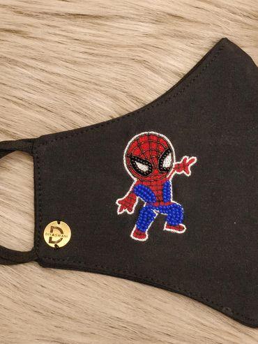 Black Spider Man Mask Only