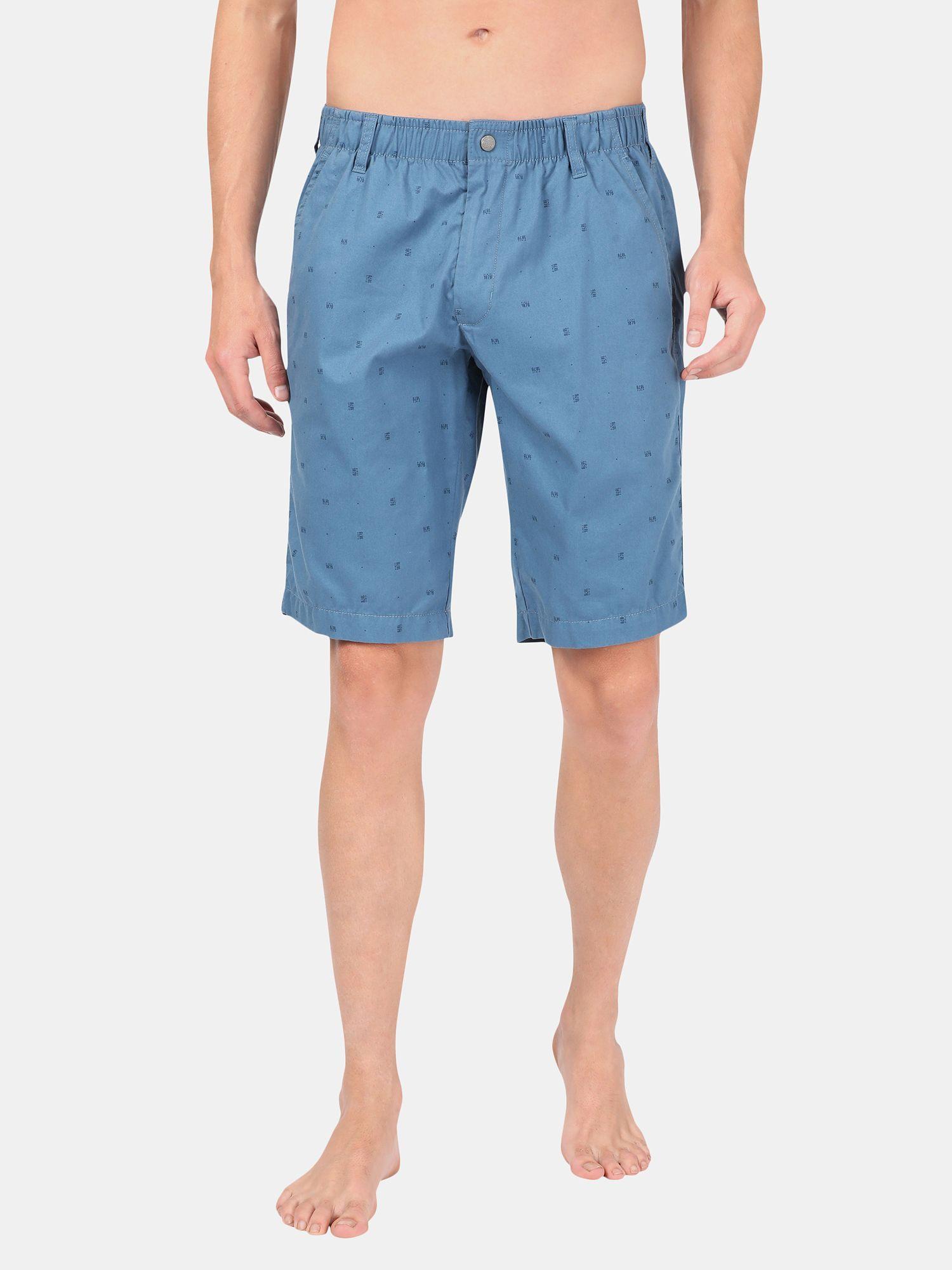 1206-men-mercerised-cotton-woven-fabric-straight-fit-shorts-with-side-pockets---stellar