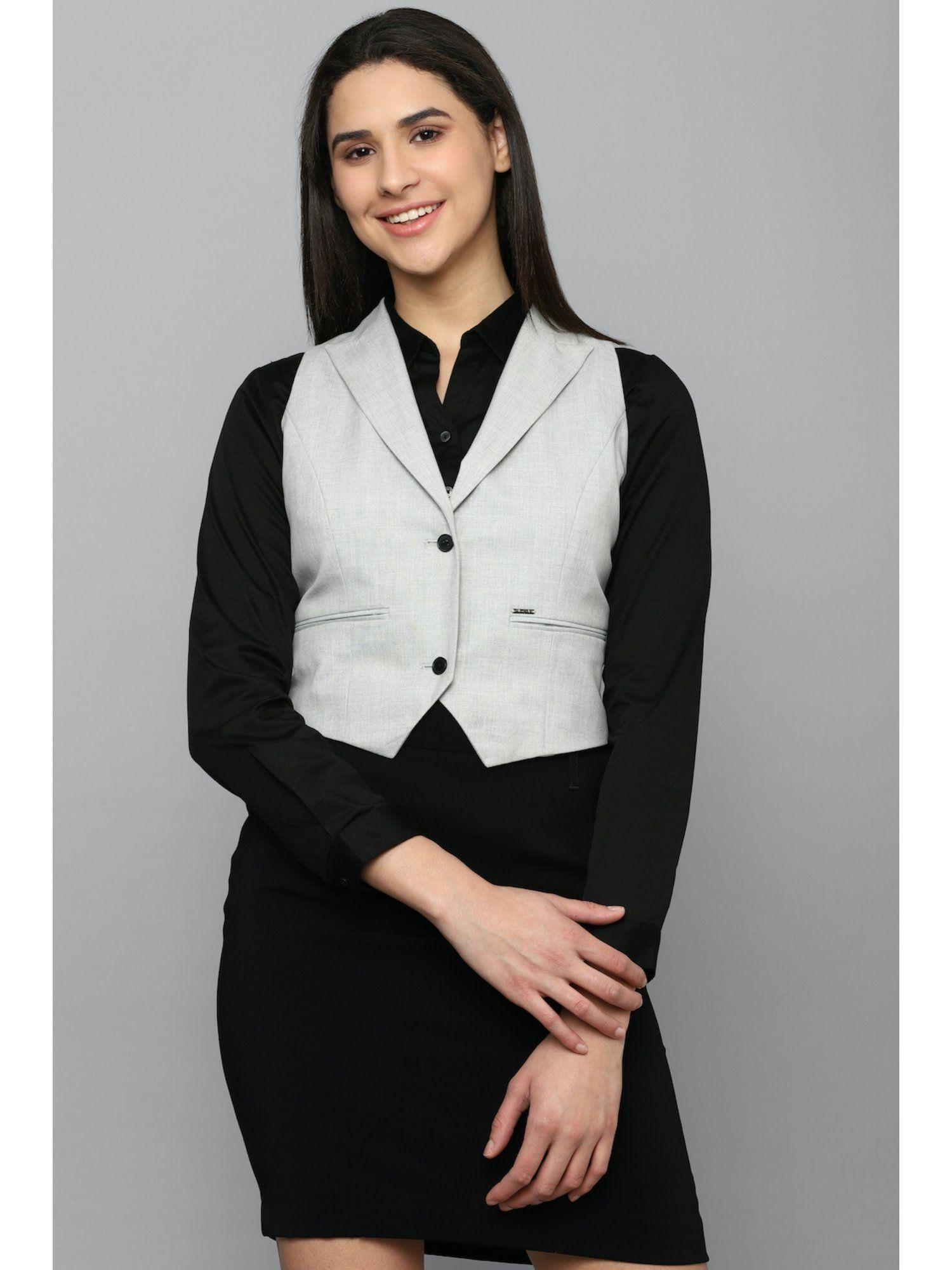 women-grey-regular-fit-waistcoat