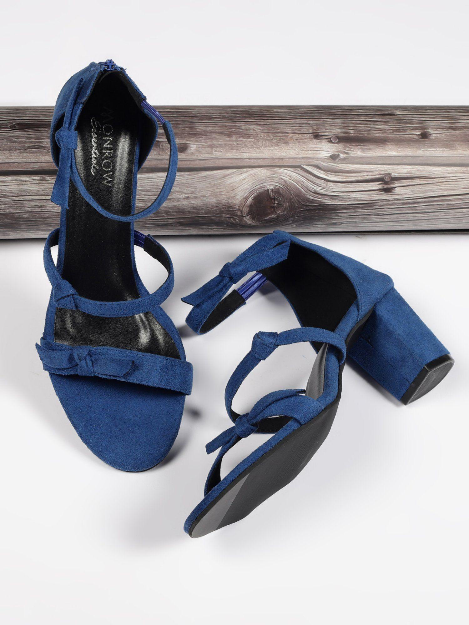 solid-plain-blue-heels