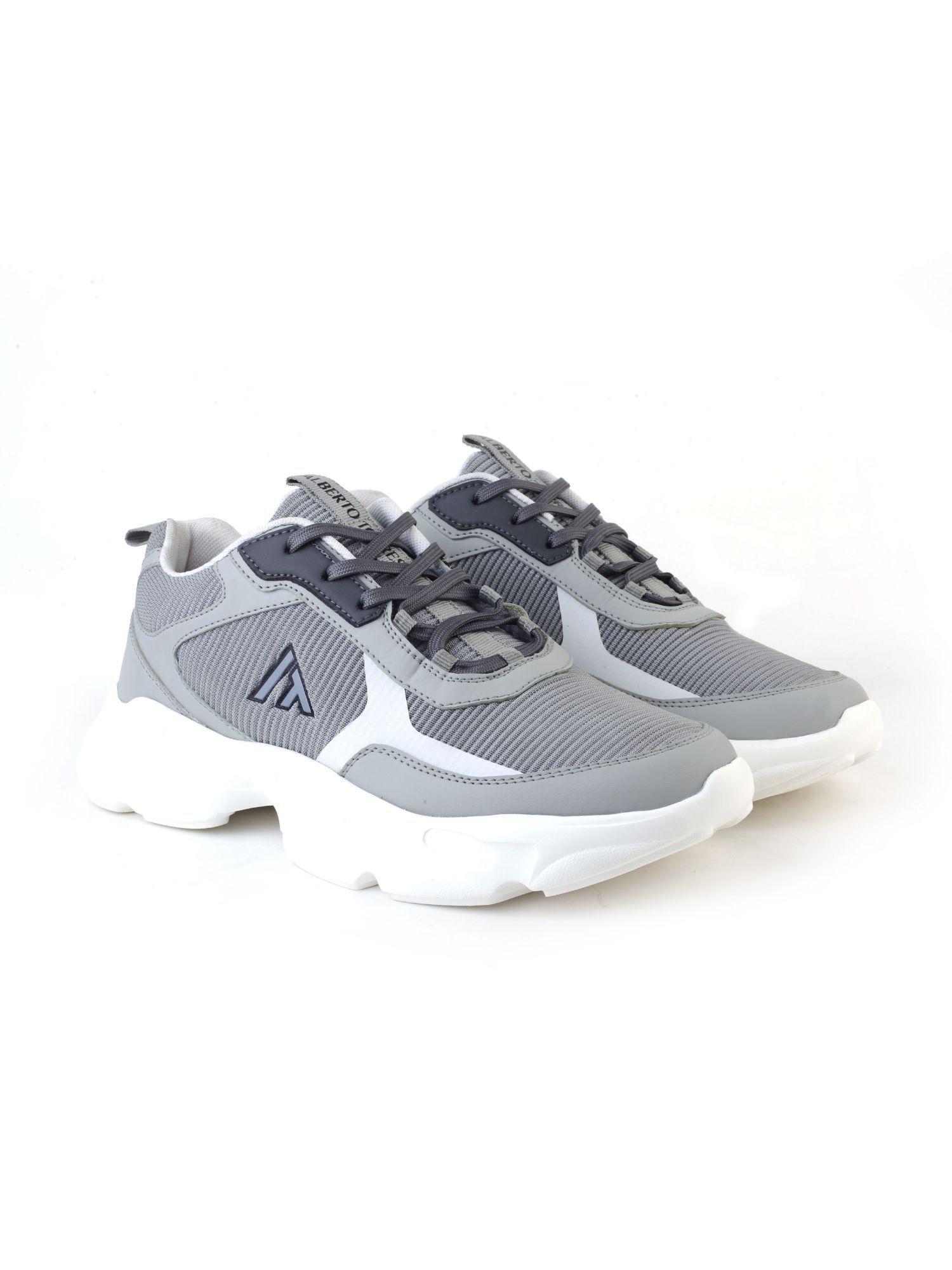 solid-grey-running-shoes