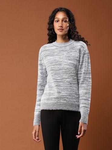 Grey Textured Sweater