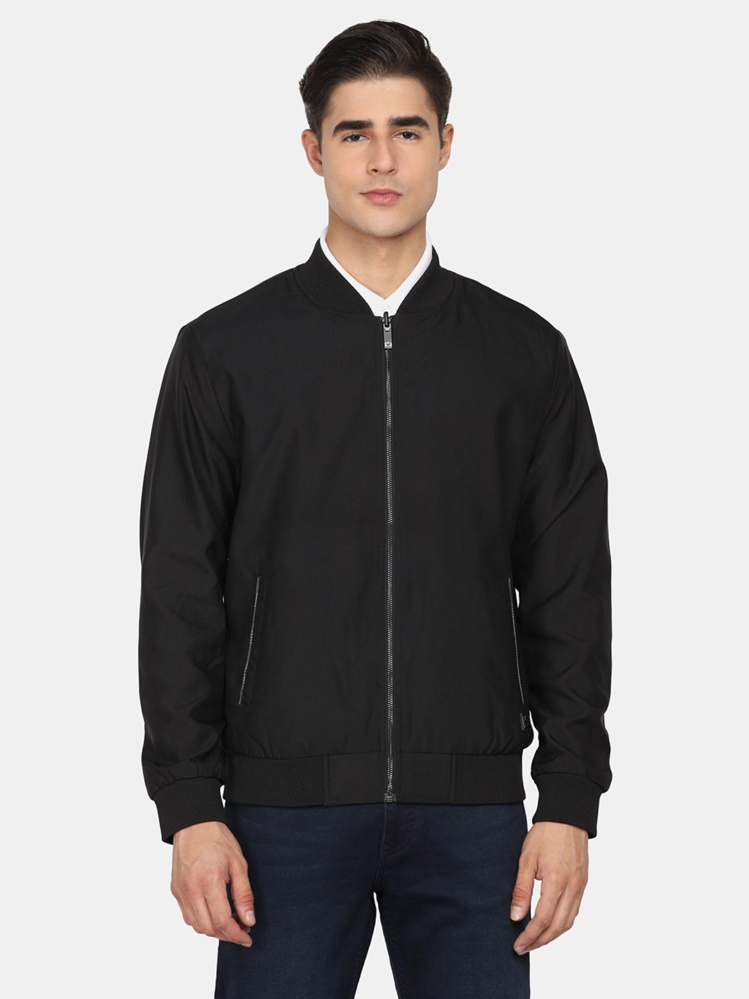 Amory Formal Reversible Zipper Jacket In Black