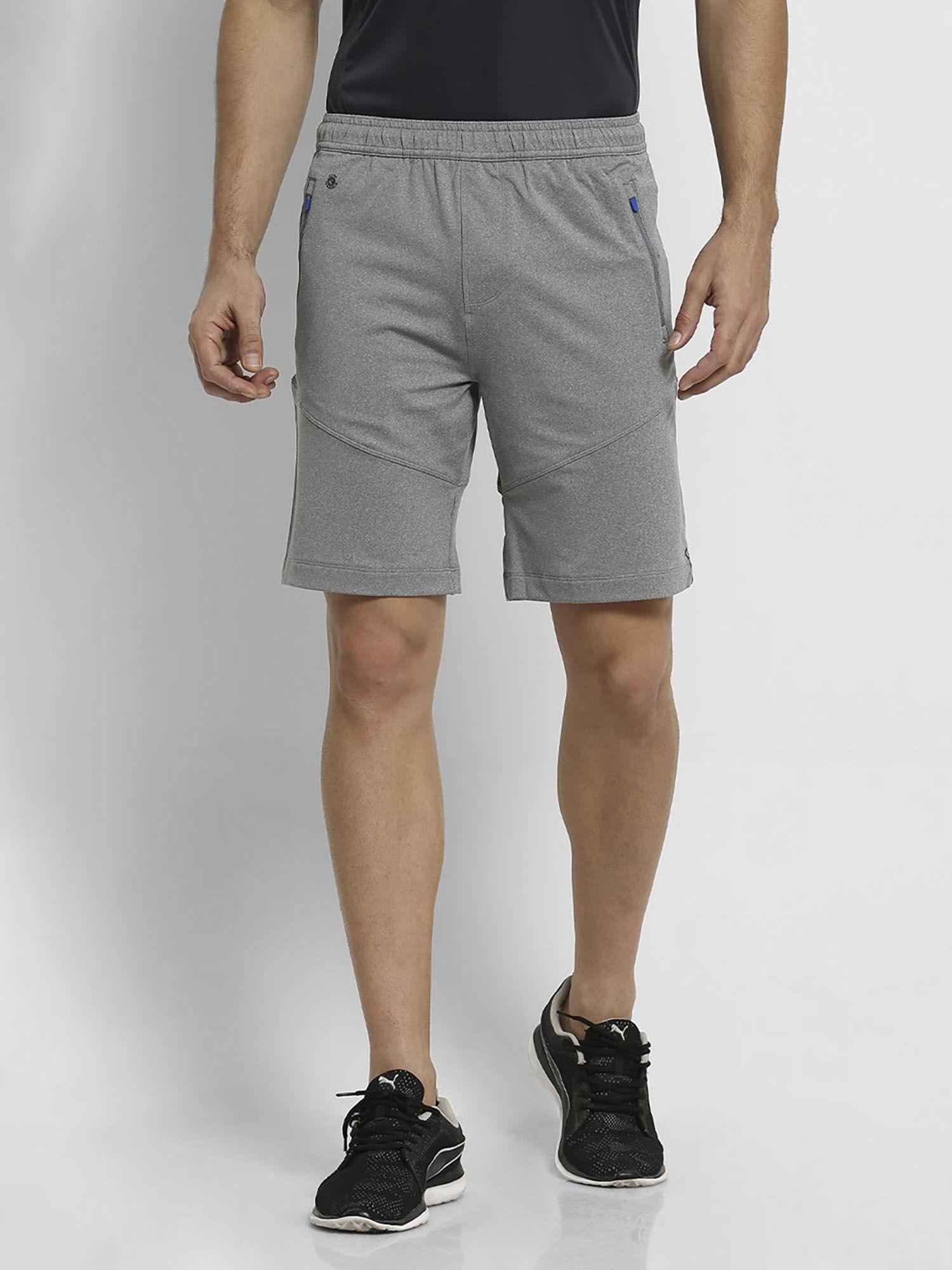 Men Swift Dry & 4-Way Stretch Knit Shorts - Grey