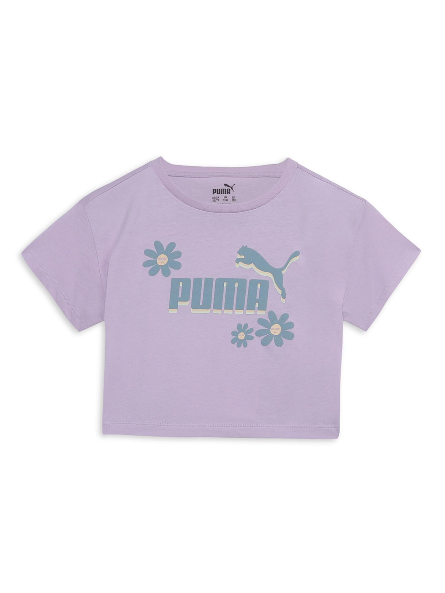 GRAPHICS Summer Flower Girls Purple T-Shirt