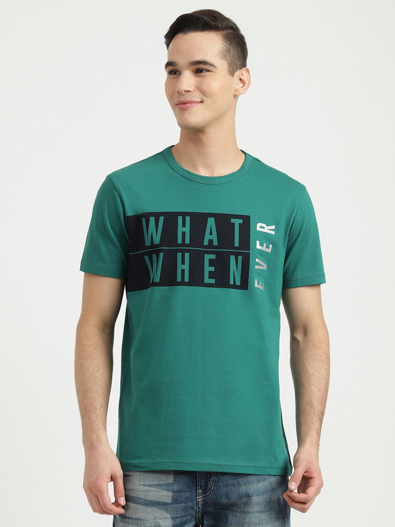 men-green-printed-round-neck-t-shirt