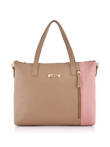 Beige, Pink Handbag For Women And Girls Ladies Purse And Sling Bags