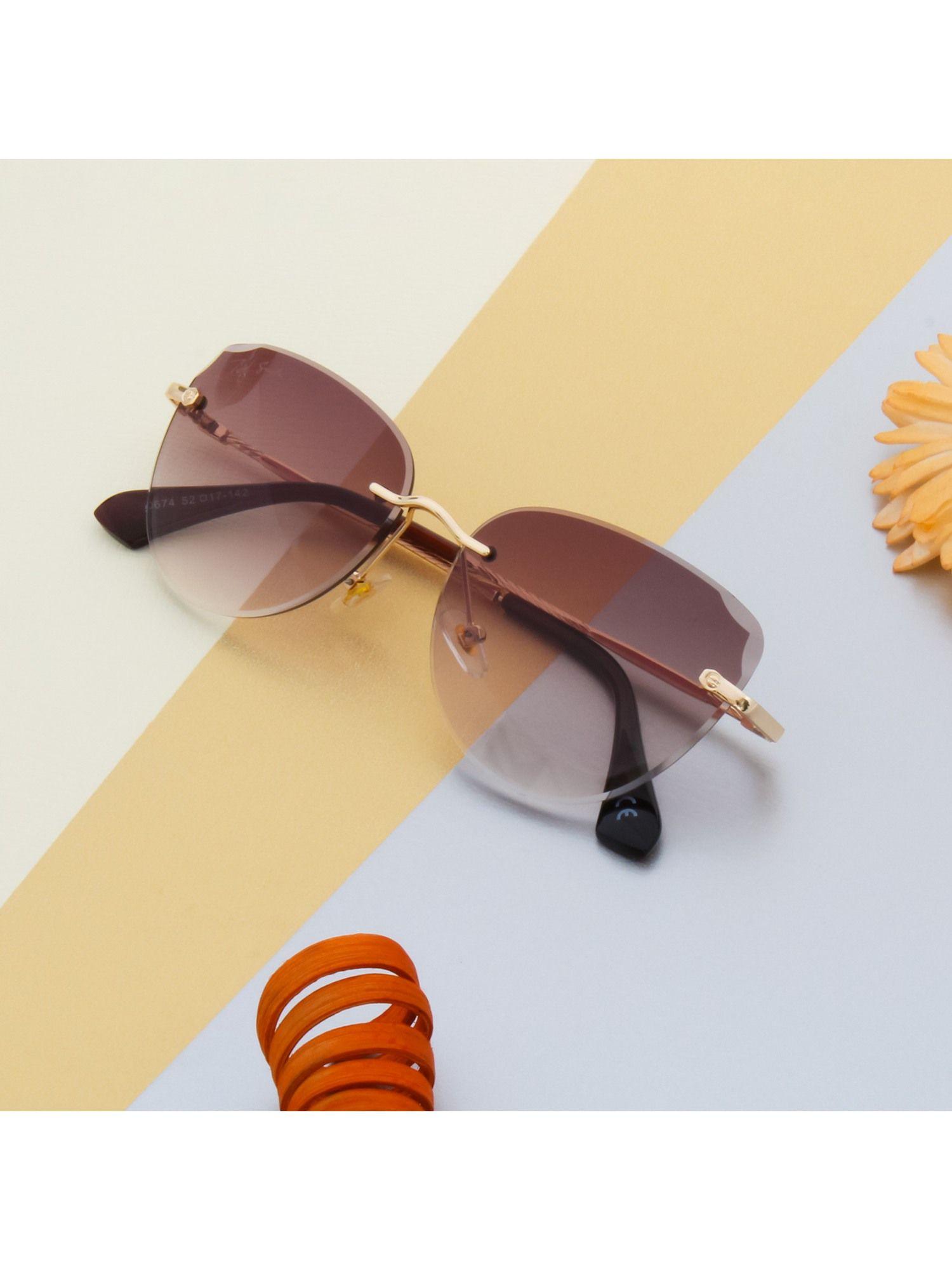 UV Protection Cat Eye Sunglasses For Women Stylish Catchme-C2 52
