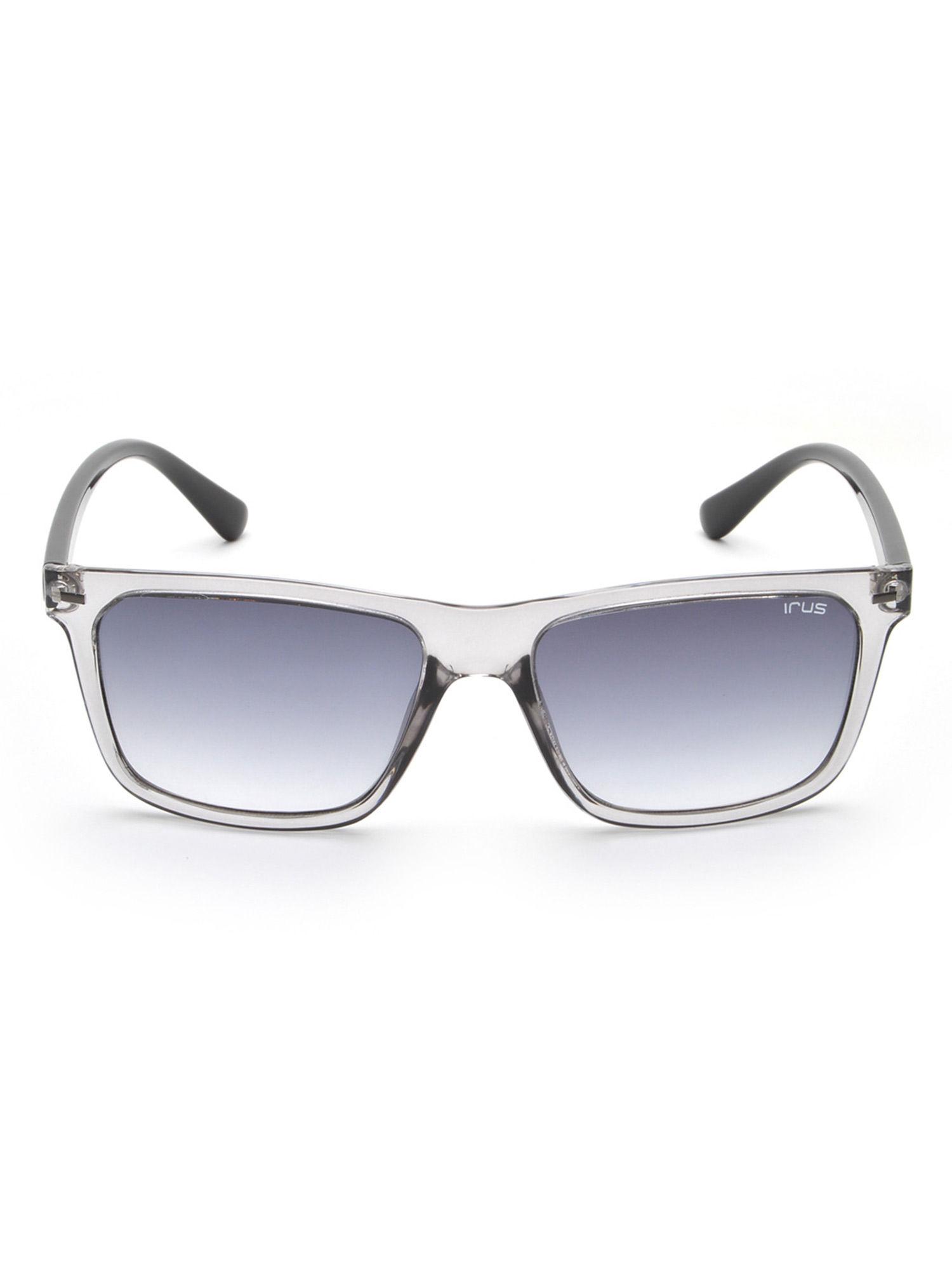 Grey Full Rim Rectangle Sunglasses -IRS1054C4SG