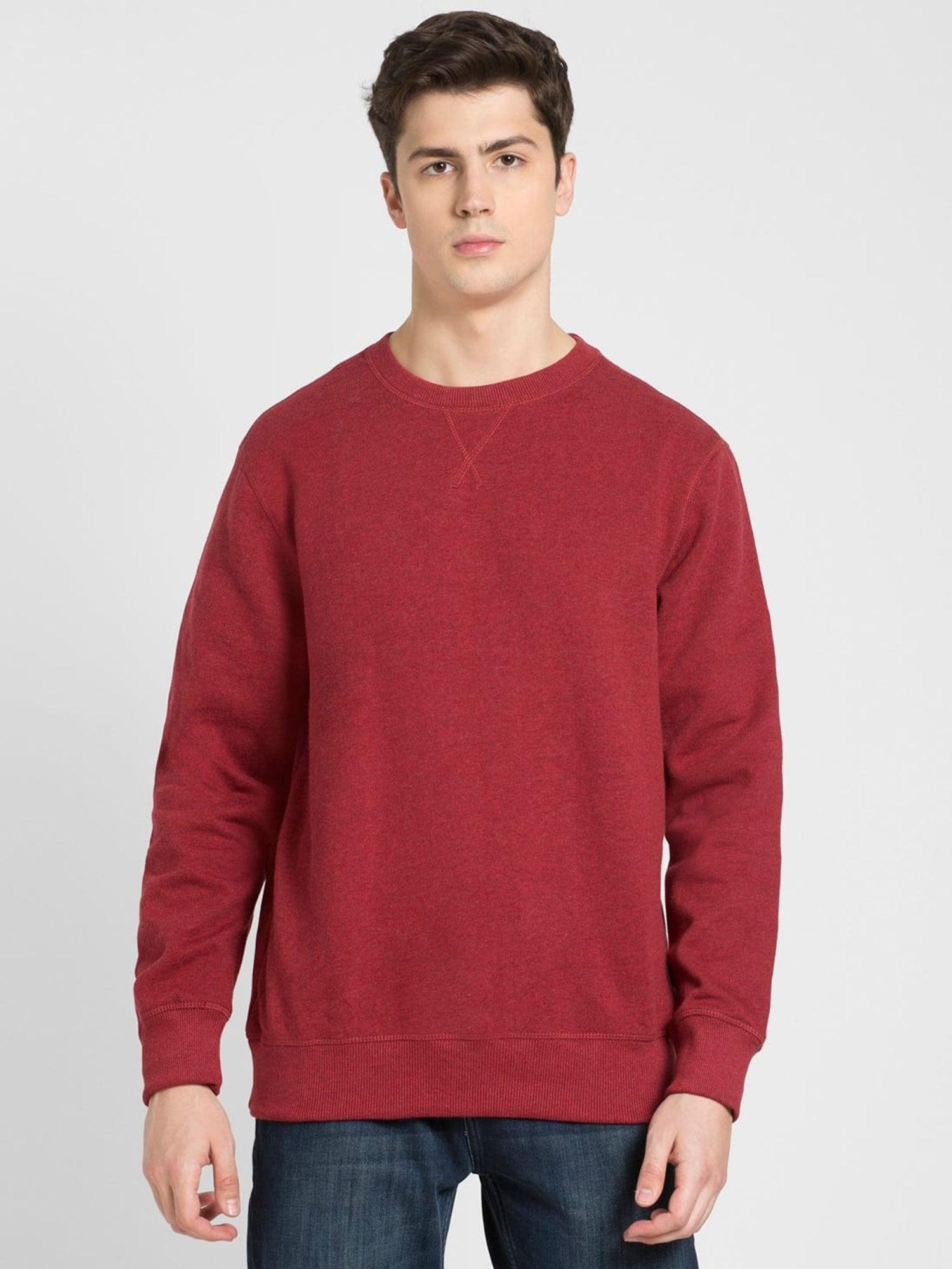 red-melange-sweatshirt
