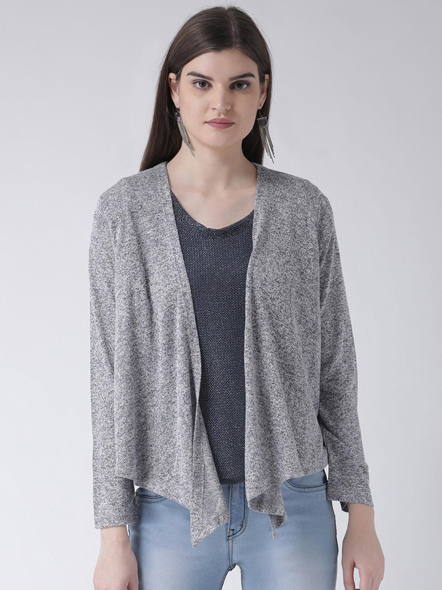 grey-jacquard-knit-solid-full-sleeve-tape-shrug