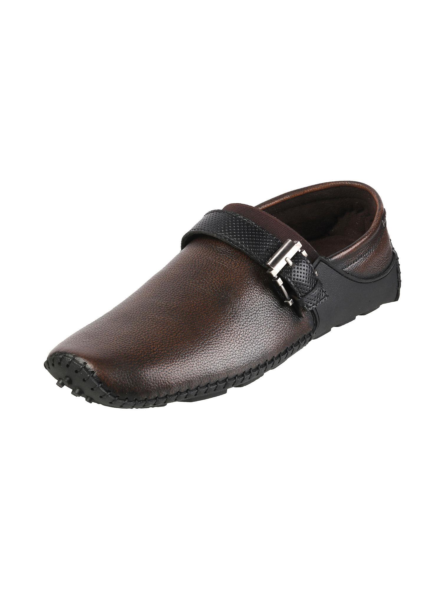 Brown Tpr Slip-on Shoes
