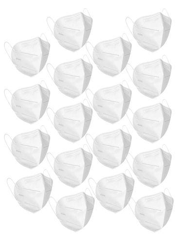 White Anti-Pollution Reusable 5-Layer Mask (Pack of 18)