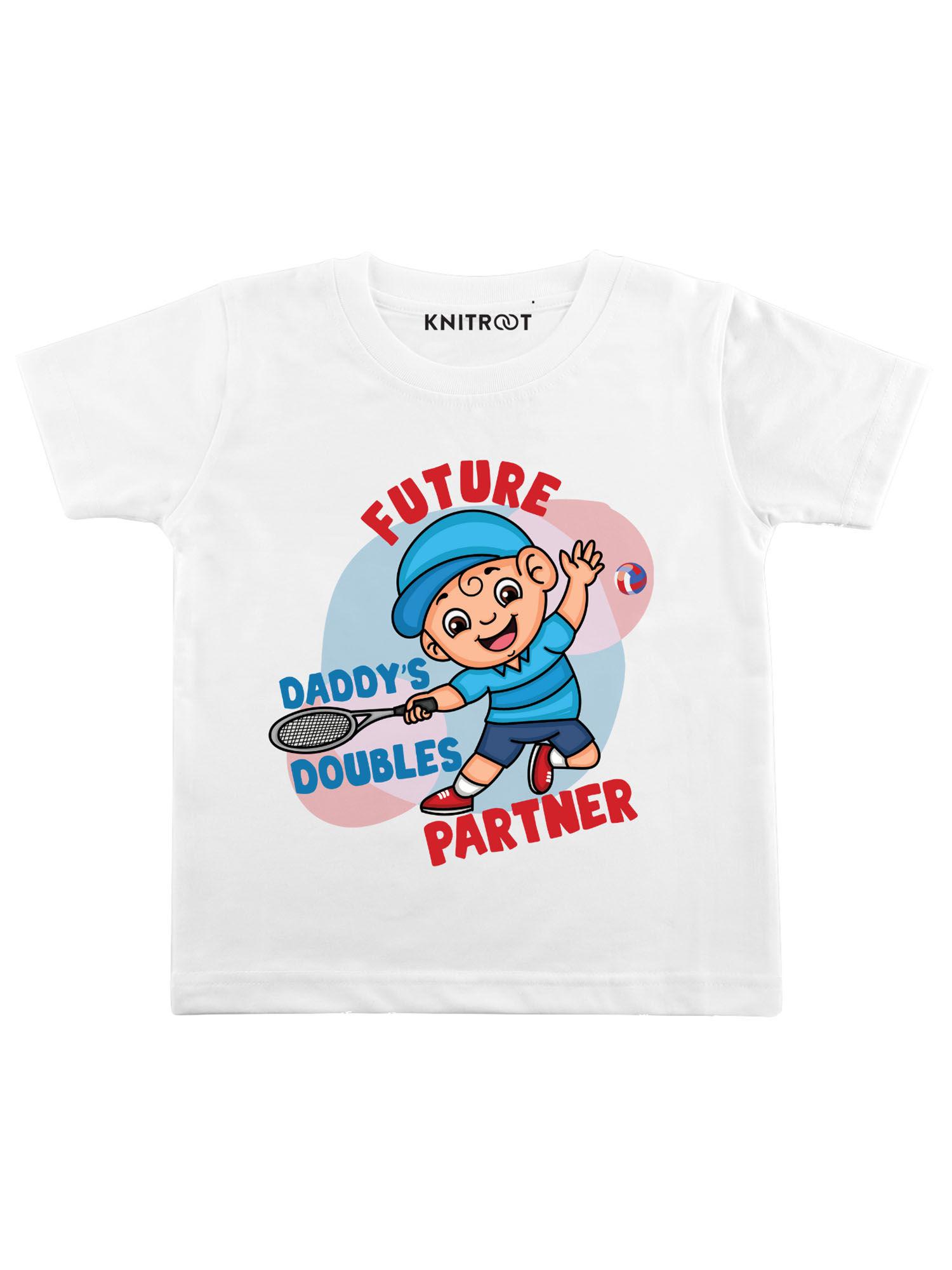 White Future Partner Printed T-shirt