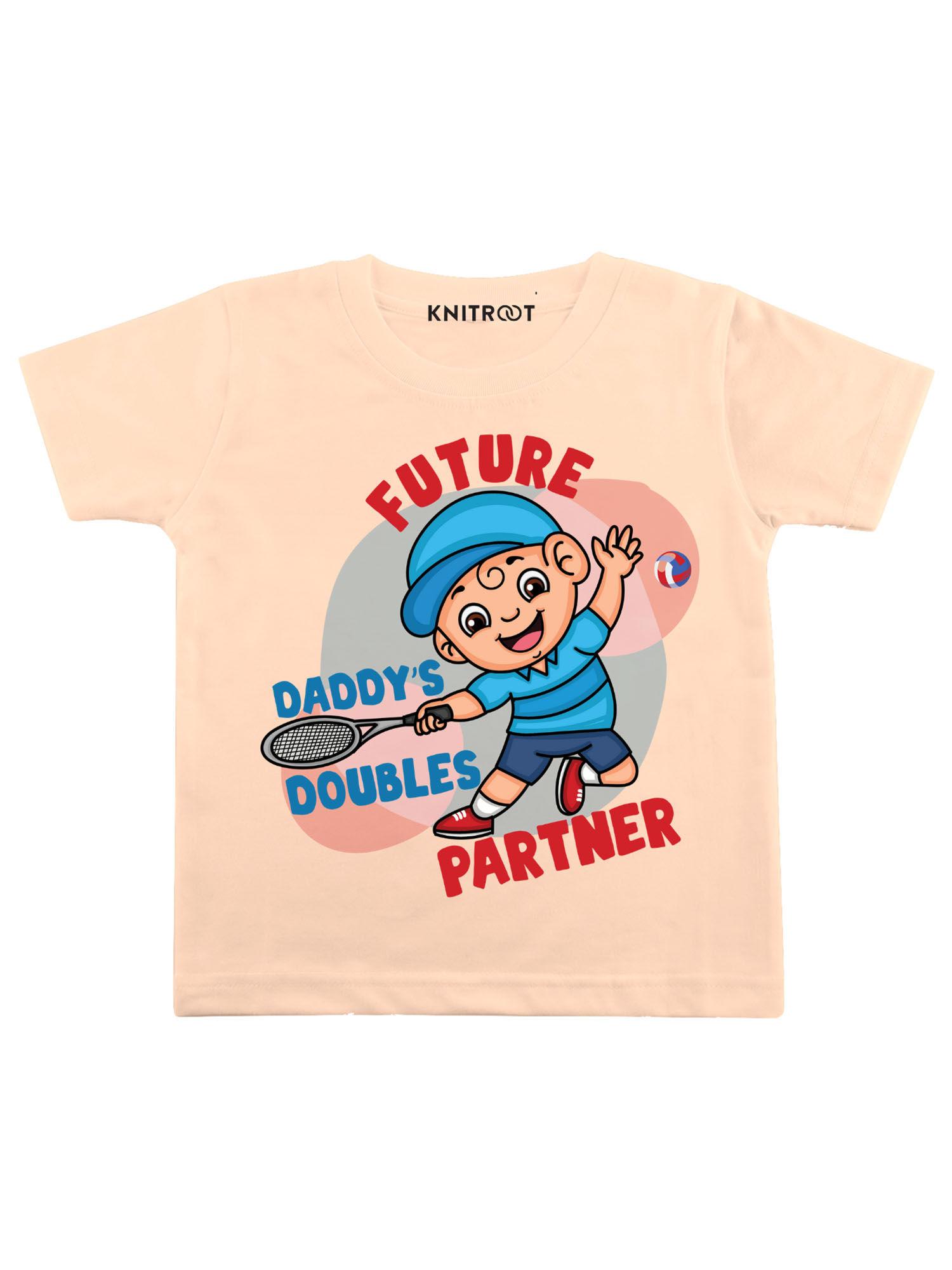 Peach Future Partner Printed T-shirt