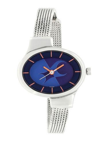 Navy Blue Oval Analog Casual Watch -NM6015SM03
