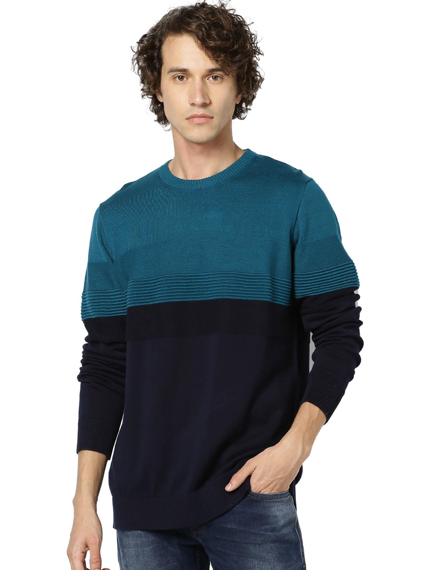green-colorblock-sweater