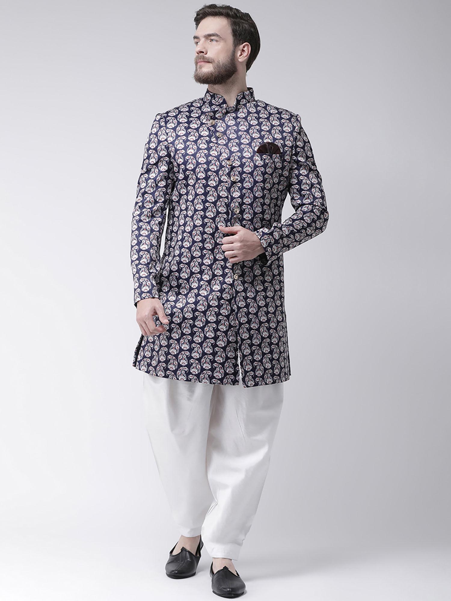 multi-color-printed-sherwani-and-pyjama-(set-of-2)