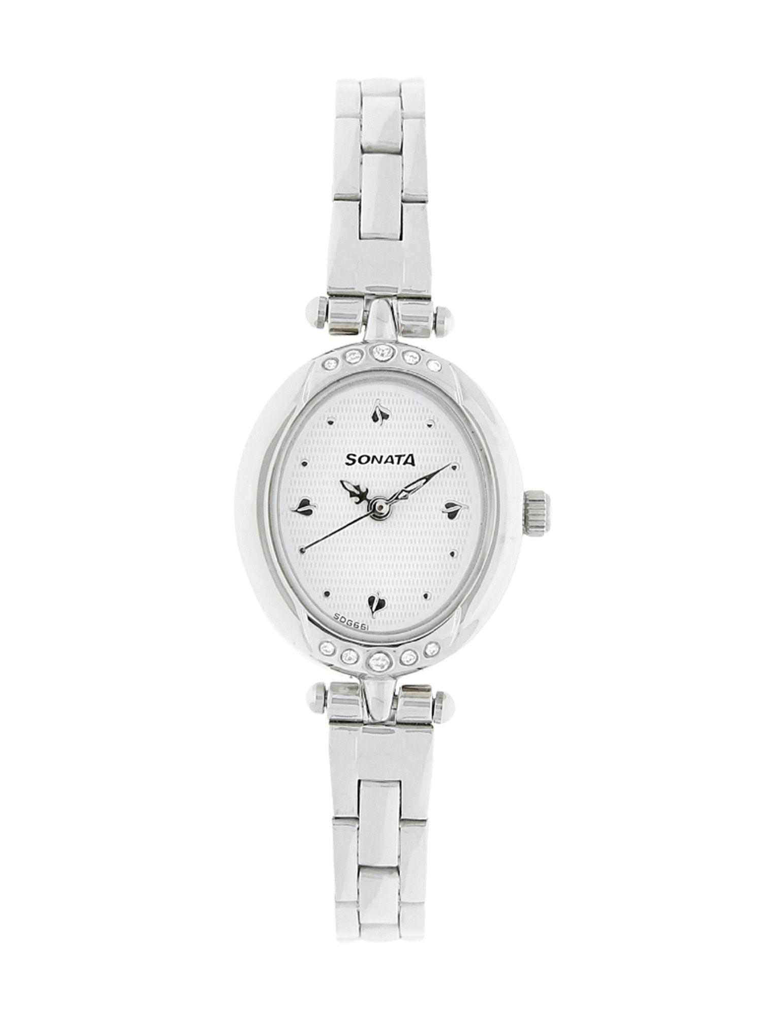 Wedding Edition - White Dial Stainless Steel Strap Watch - NL8118SM02