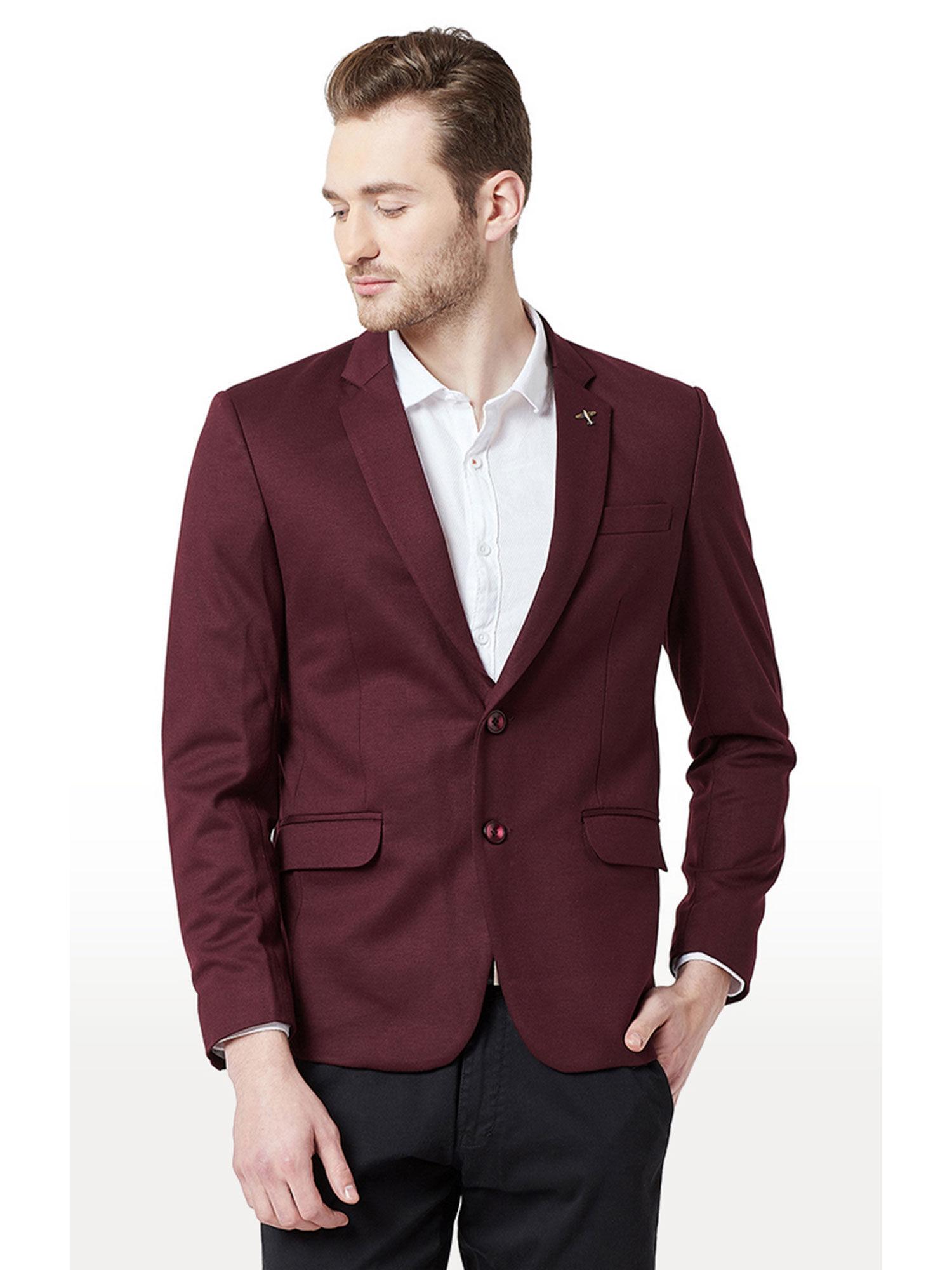 maroon-solid-straight-fit-blazers