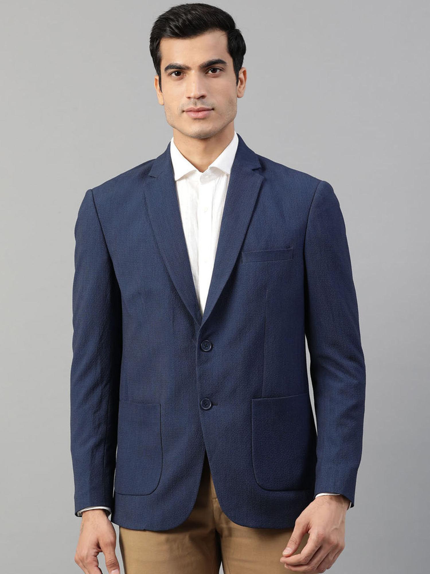 navy-blue-self-design-blazer