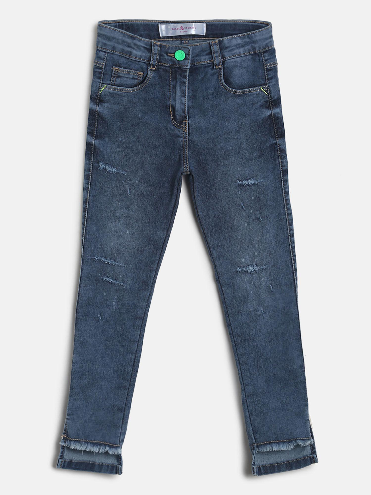 girl's-blue-lycra-solid-jeans