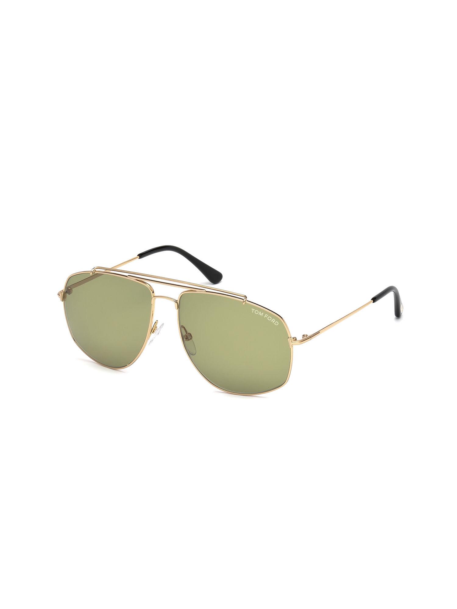 Gold Oversized Sunglasses - FT0496 59 28N