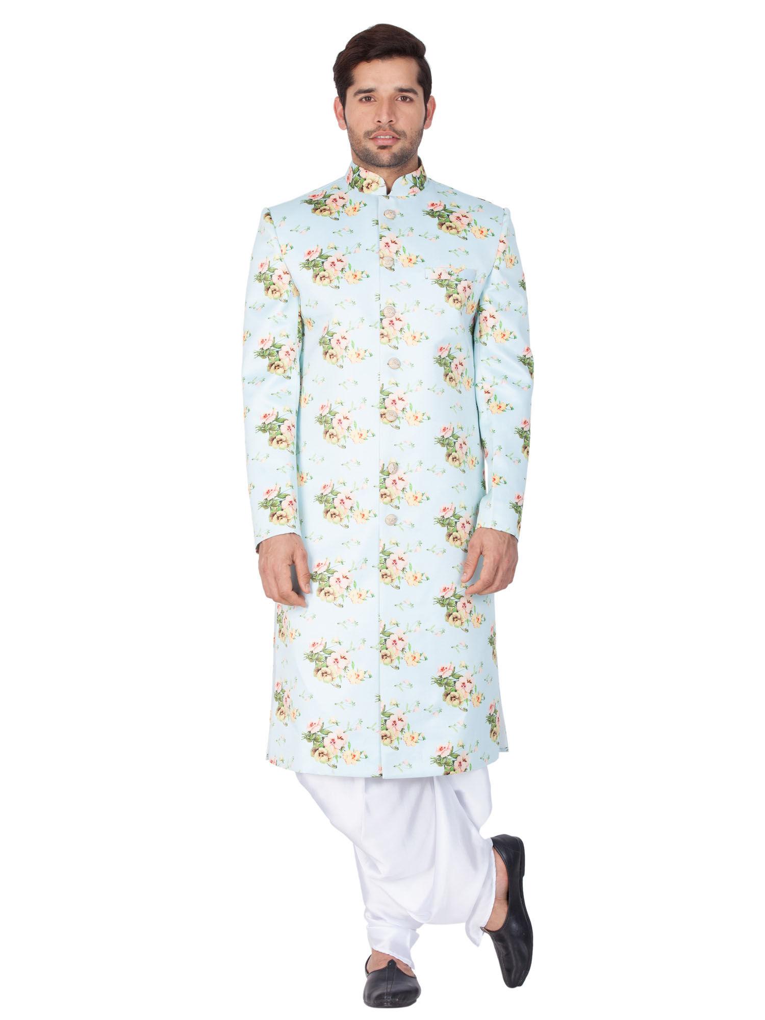 mens-multicolor-cotton-blend-sherwani-(set-of-2)