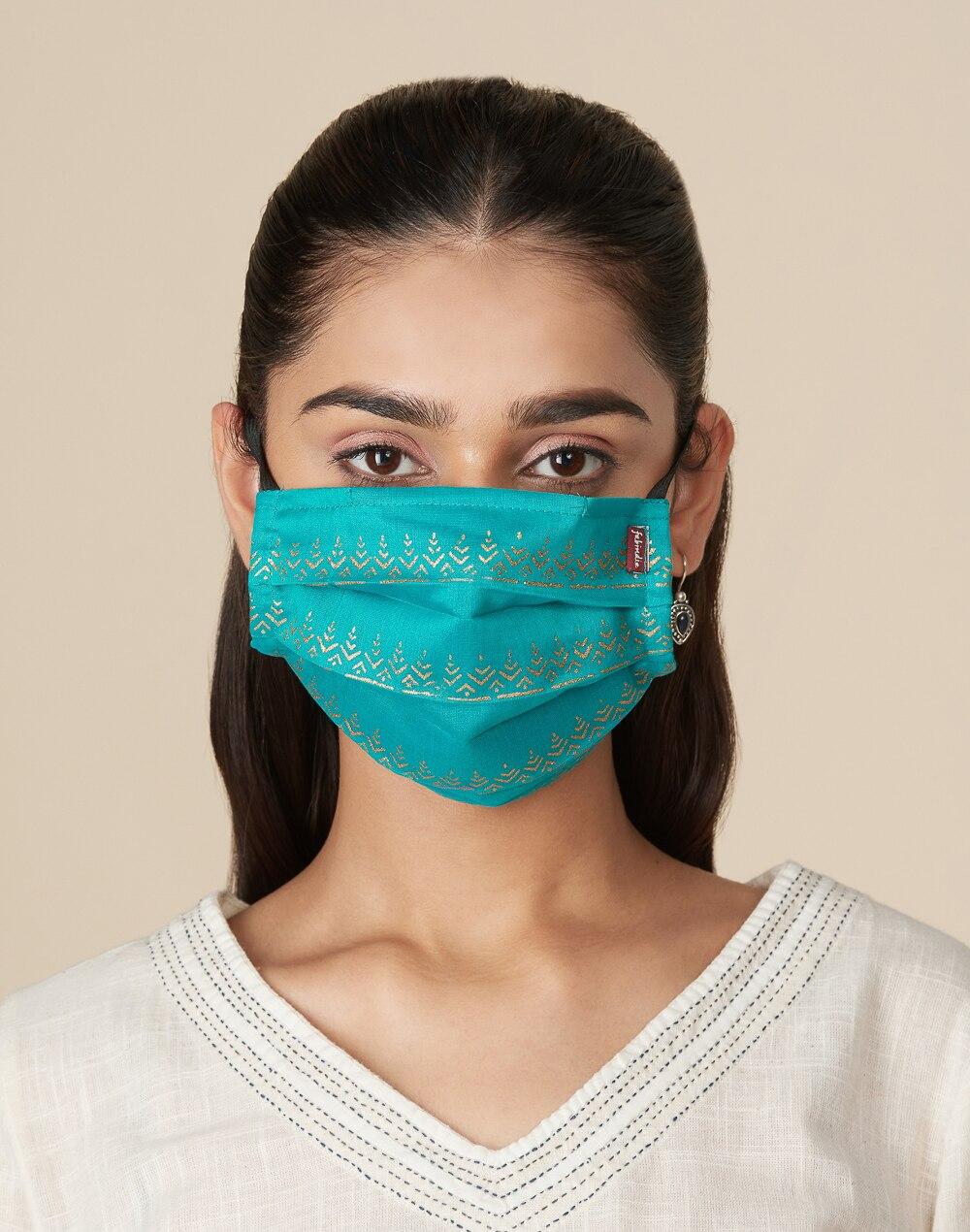 Fabric Adjustable Set of 2 Solid Non Surgical Mask