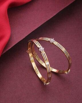set-of-2-dual-tone-american-diamond-studded-bangles