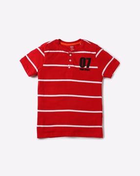 Striped Henley T-shirt