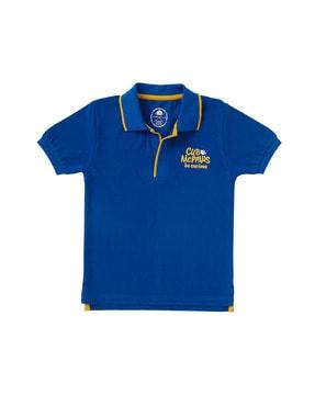 Polo T-shirt Embroidered Text
