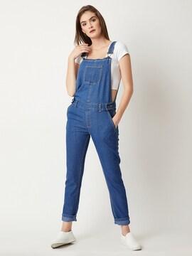 Denim Dungarees with Insert Pockets