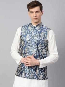 indian-print-ethnic-nehru-jacket