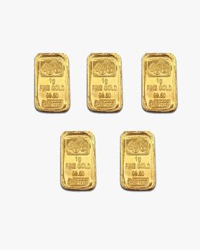 1G 24 KT 995 Yellow Gold 5 Coins