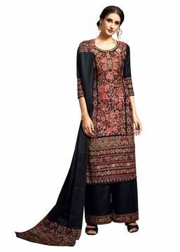 Floral Embroidered Unstitched Dress Material