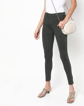Mid-Rise Ankle-Length Jeggings