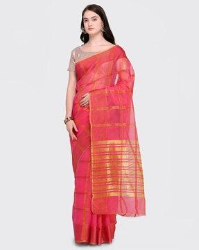 checked-traditional-saree