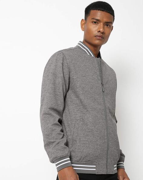 Slim Fit Zip-Front Jacket with Insert Pockets