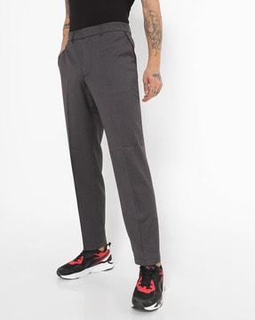 checked-pleated-trousers