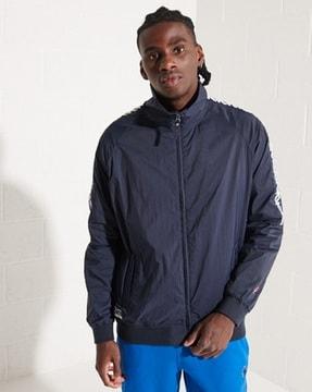 Non-Hooded Track Wind Runner Jacket