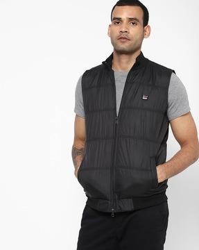 Quilted Scooter Jacket with Insert Pockets