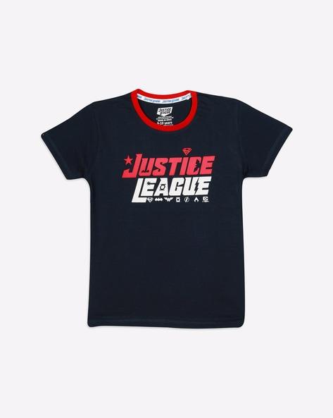 Justice League Print Crew-Neck T-shirt