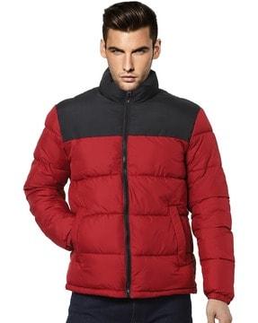 colourblock-high-neck-zip-front-puffer-jacket